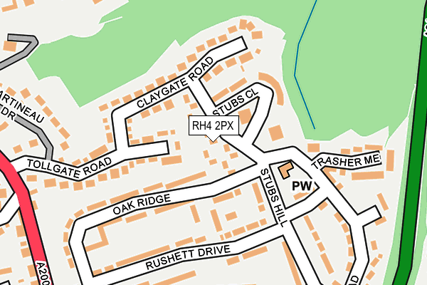 RH4 2PX map - OS OpenMap – Local (Ordnance Survey)