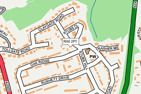 RH4 2PY map - OS OpenMap – Local (Ordnance Survey)