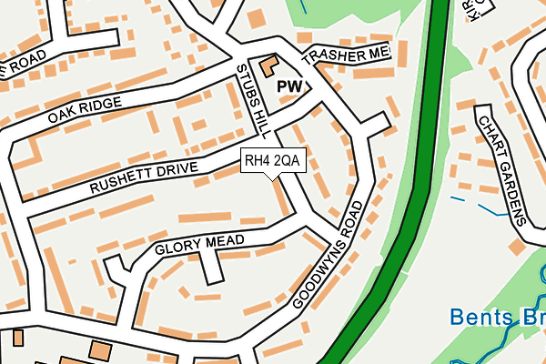 RH4 2QA map - OS OpenMap – Local (Ordnance Survey)