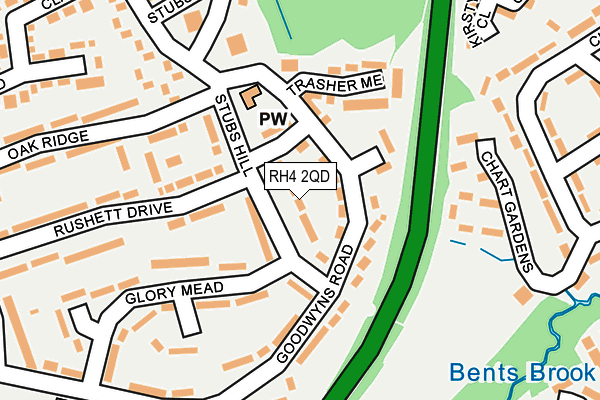 RH4 2QD map - OS OpenMap – Local (Ordnance Survey)