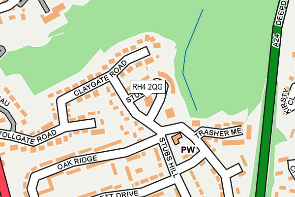 RH4 2QG map - OS OpenMap – Local (Ordnance Survey)