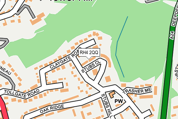 RH4 2QQ map - OS OpenMap – Local (Ordnance Survey)