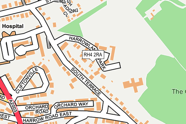 RH4 2RA map - OS OpenMap – Local (Ordnance Survey)