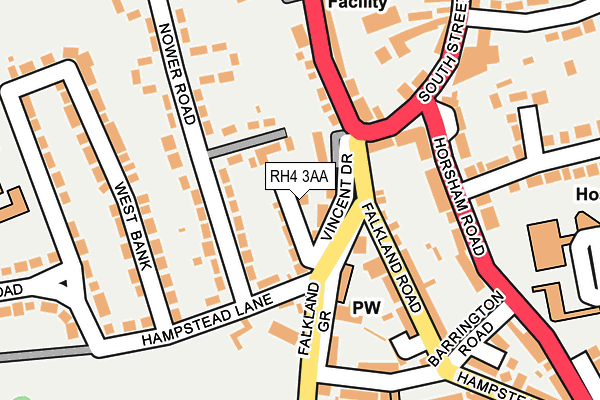 RH4 3AA map - OS OpenMap – Local (Ordnance Survey)