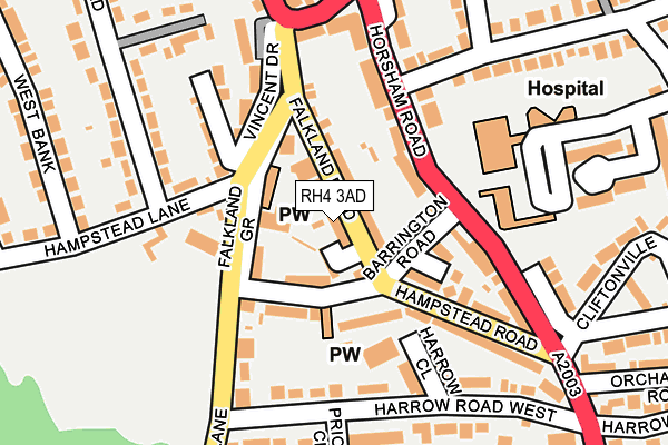 RH4 3AD map - OS OpenMap – Local (Ordnance Survey)