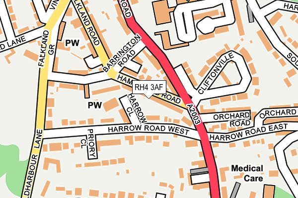 RH4 3AF map - OS OpenMap – Local (Ordnance Survey)
