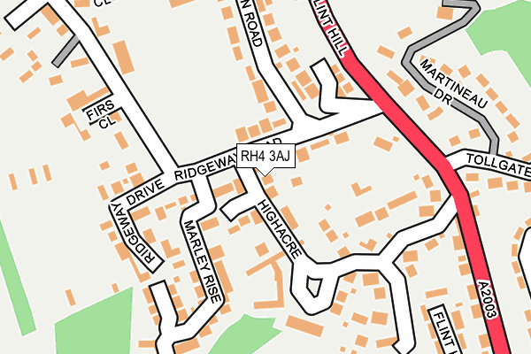 RH4 3AJ map - OS OpenMap – Local (Ordnance Survey)
