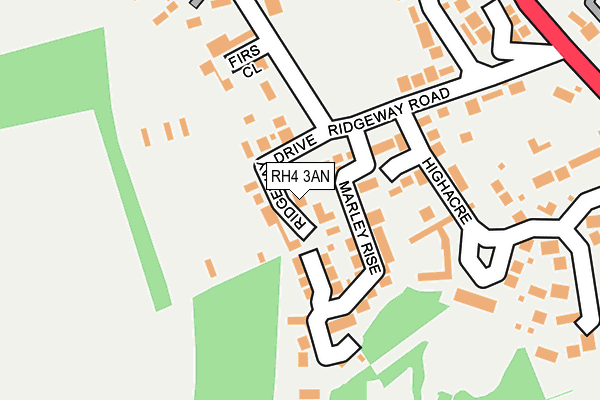 RH4 3AN map - OS OpenMap – Local (Ordnance Survey)