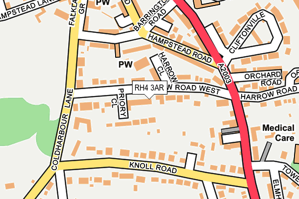 RH4 3AR map - OS OpenMap – Local (Ordnance Survey)