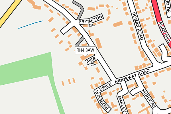RH4 3AW map - OS OpenMap – Local (Ordnance Survey)
