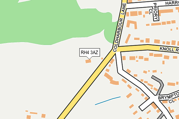 RH4 3AZ map - OS OpenMap – Local (Ordnance Survey)