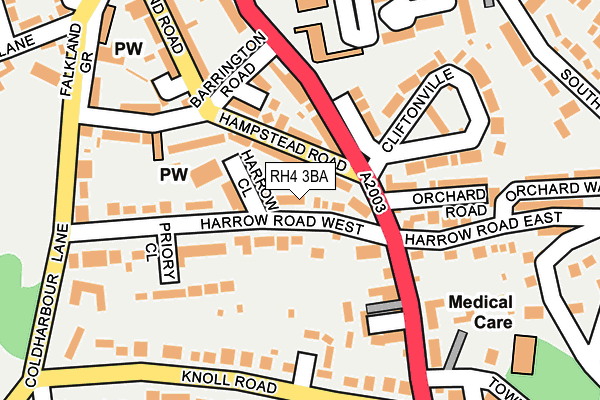 RH4 3BA map - OS OpenMap – Local (Ordnance Survey)