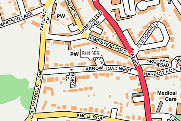 RH4 3BB map - OS OpenMap – Local (Ordnance Survey)