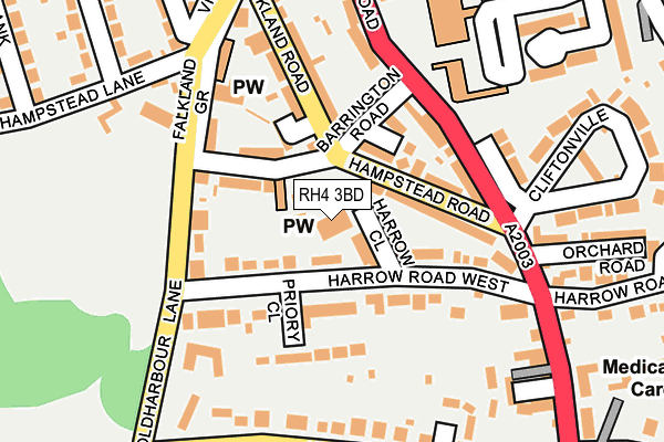 RH4 3BD map - OS OpenMap – Local (Ordnance Survey)