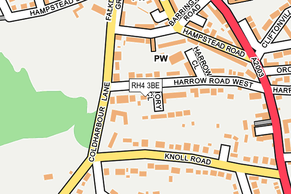 RH4 3BE map - OS OpenMap – Local (Ordnance Survey)