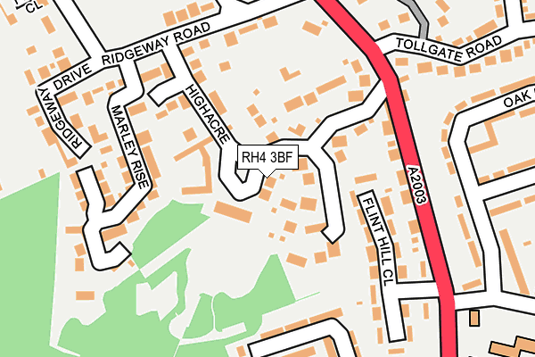 RH4 3BF map - OS OpenMap – Local (Ordnance Survey)