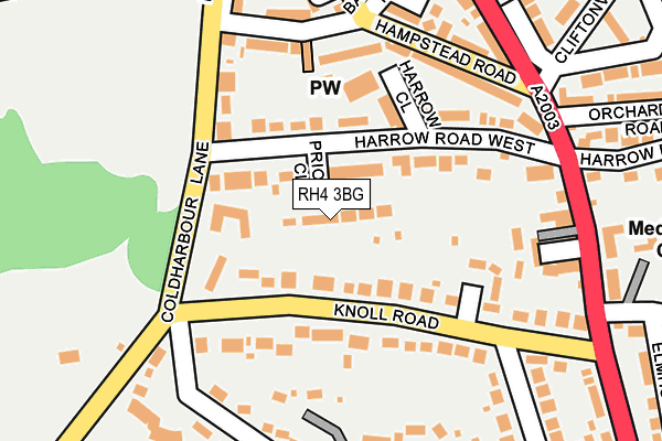 RH4 3BG map - OS OpenMap – Local (Ordnance Survey)