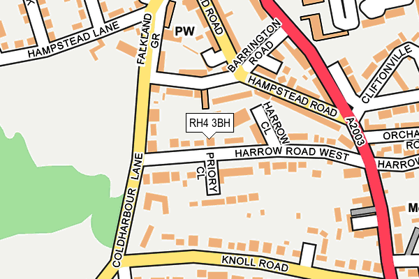 RH4 3BH map - OS OpenMap – Local (Ordnance Survey)