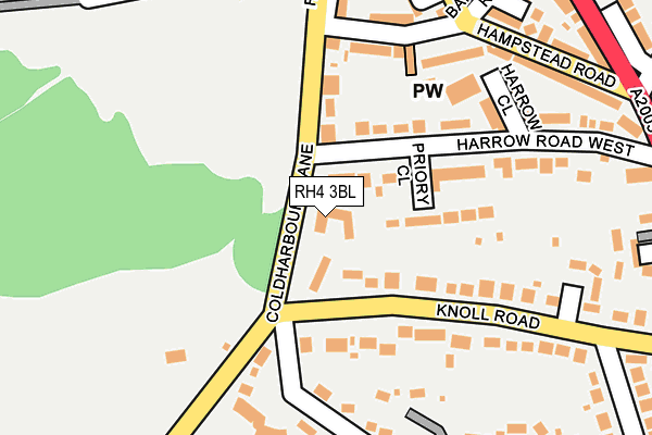 RH4 3BL map - OS OpenMap – Local (Ordnance Survey)