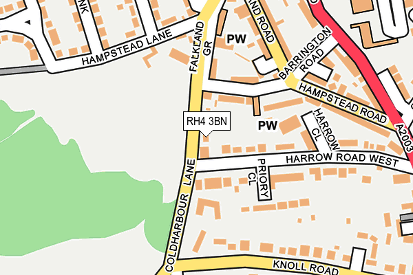 RH4 3BN map - OS OpenMap – Local (Ordnance Survey)