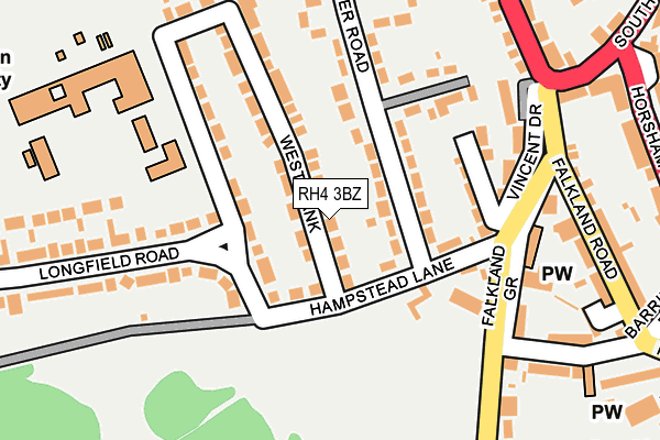 RH4 3BZ map - OS OpenMap – Local (Ordnance Survey)