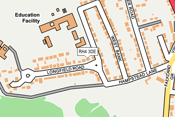 RH4 3DE map - OS OpenMap – Local (Ordnance Survey)