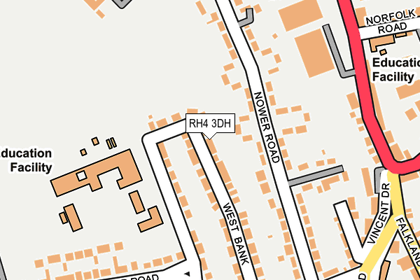 RH4 3DH map - OS OpenMap – Local (Ordnance Survey)