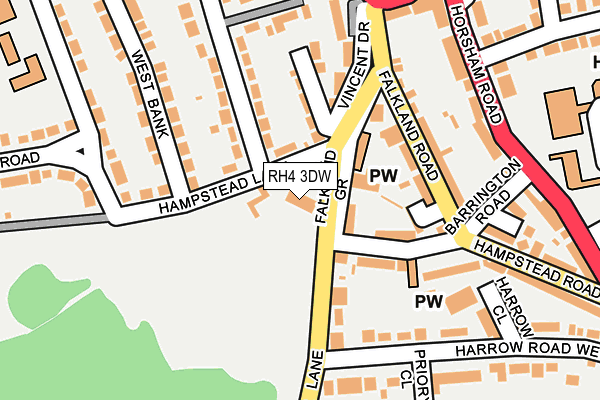 RH4 3DW map - OS OpenMap – Local (Ordnance Survey)