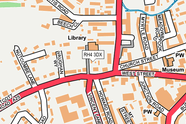 RH4 3DX map - OS OpenMap – Local (Ordnance Survey)