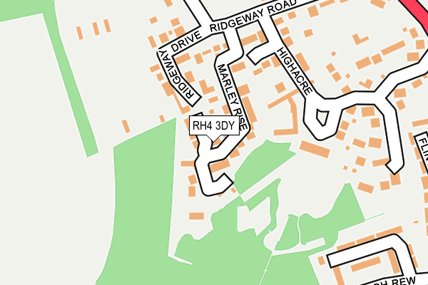 RH4 3DY map - OS OpenMap – Local (Ordnance Survey)