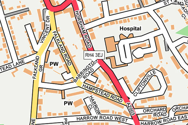 RH4 3EJ map - OS OpenMap – Local (Ordnance Survey)