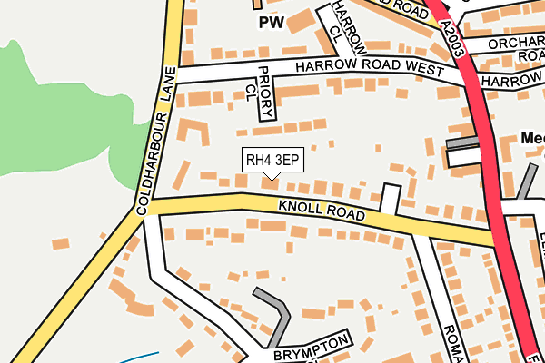 RH4 3EP map - OS OpenMap – Local (Ordnance Survey)