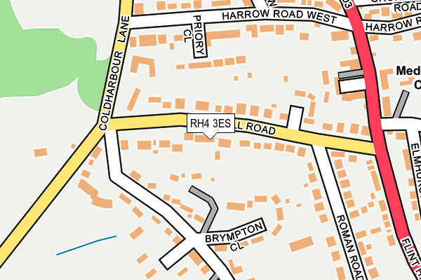 RH4 3ES map - OS OpenMap – Local (Ordnance Survey)