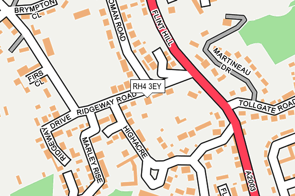 RH4 3EY map - OS OpenMap – Local (Ordnance Survey)