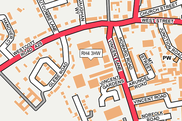 RH4 3HW map - OS OpenMap – Local (Ordnance Survey)