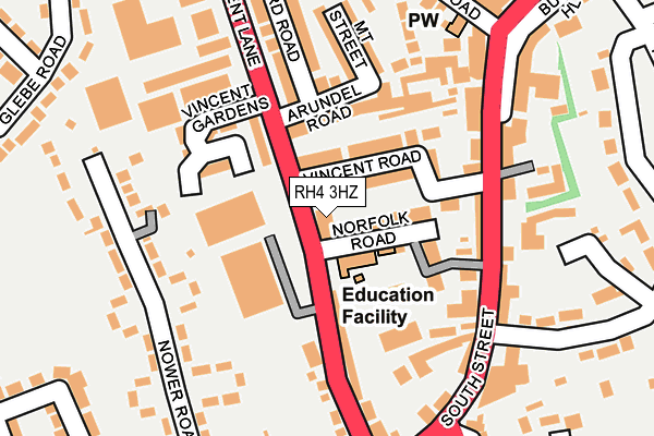 RH4 3HZ map - OS OpenMap – Local (Ordnance Survey)