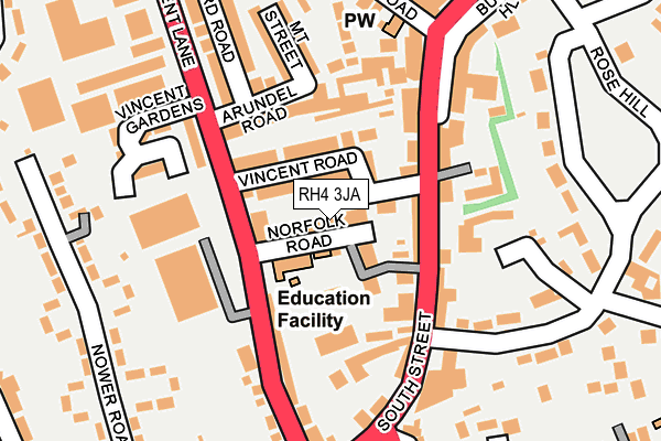 RH4 3JA map - OS OpenMap – Local (Ordnance Survey)