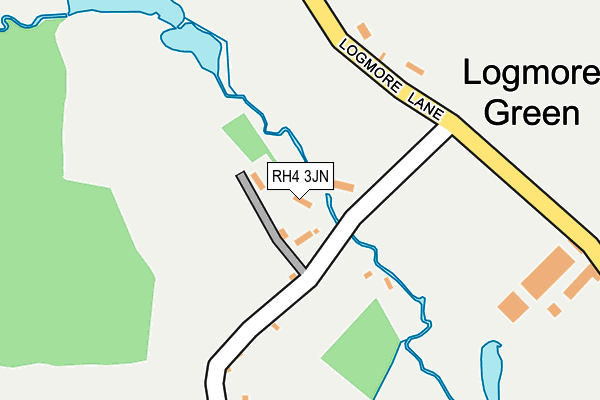 RH4 3JN map - OS OpenMap – Local (Ordnance Survey)