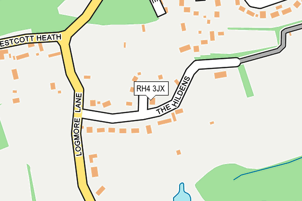 RH4 3JX map - OS OpenMap – Local (Ordnance Survey)
