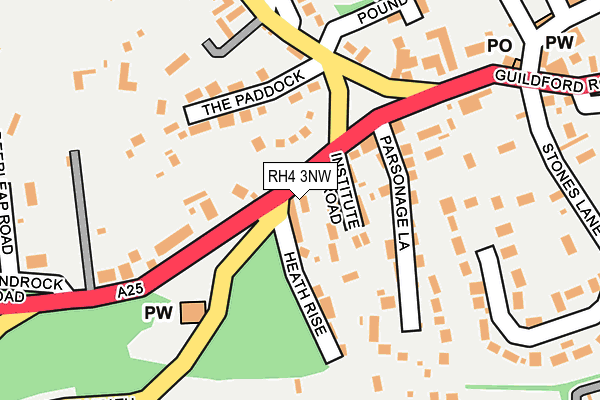 RH4 3NW map - OS OpenMap – Local (Ordnance Survey)
