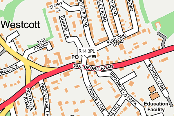 RH4 3PL map - OS OpenMap – Local (Ordnance Survey)