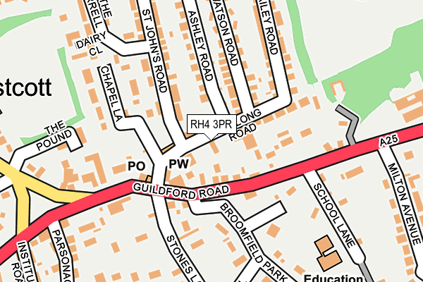 RH4 3PR map - OS OpenMap – Local (Ordnance Survey)