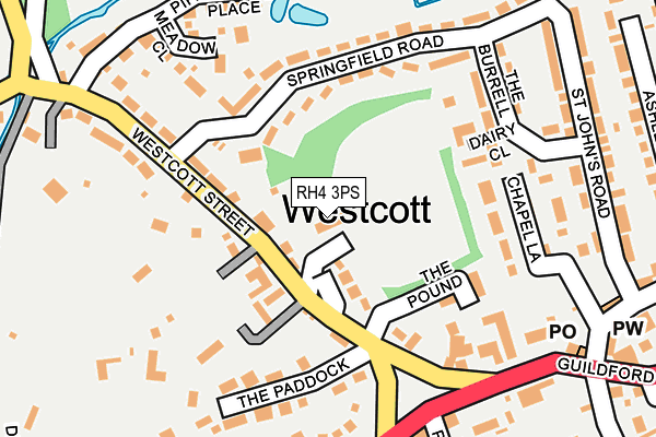 RH4 3PS map - OS OpenMap – Local (Ordnance Survey)