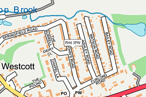 RH4 3PW map - OS OpenMap – Local (Ordnance Survey)