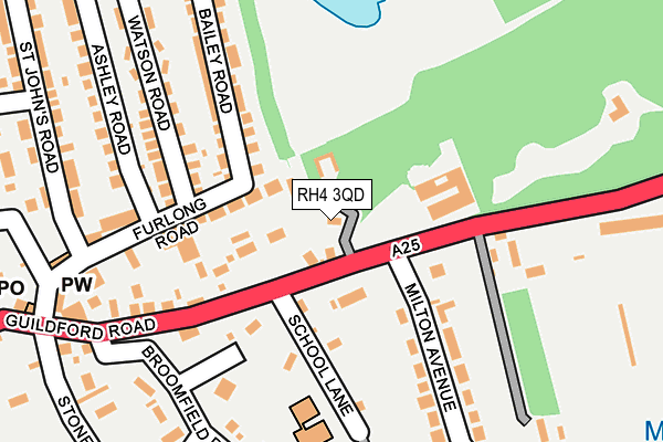 RH4 3QD map - OS OpenMap – Local (Ordnance Survey)