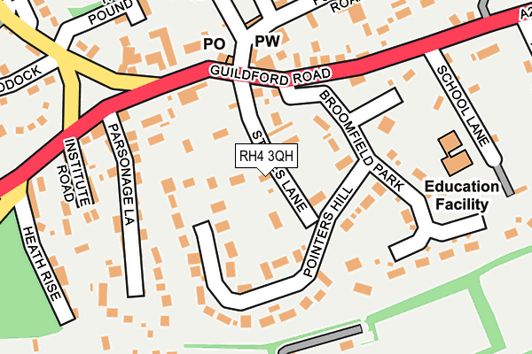 RH4 3QH map - OS OpenMap – Local (Ordnance Survey)