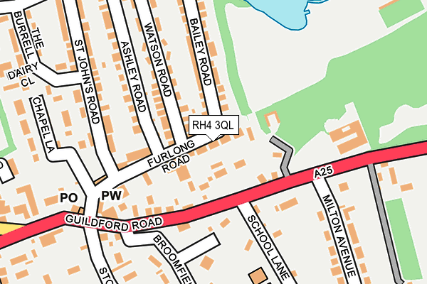 RH4 3QL map - OS OpenMap – Local (Ordnance Survey)