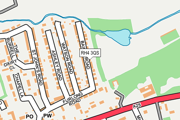 RH4 3QS map - OS OpenMap – Local (Ordnance Survey)