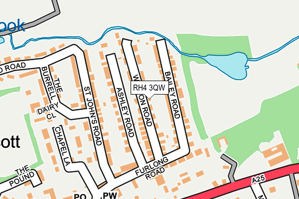 RH4 3QW map - OS OpenMap – Local (Ordnance Survey)