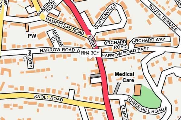 RH4 3QY map - OS OpenMap – Local (Ordnance Survey)